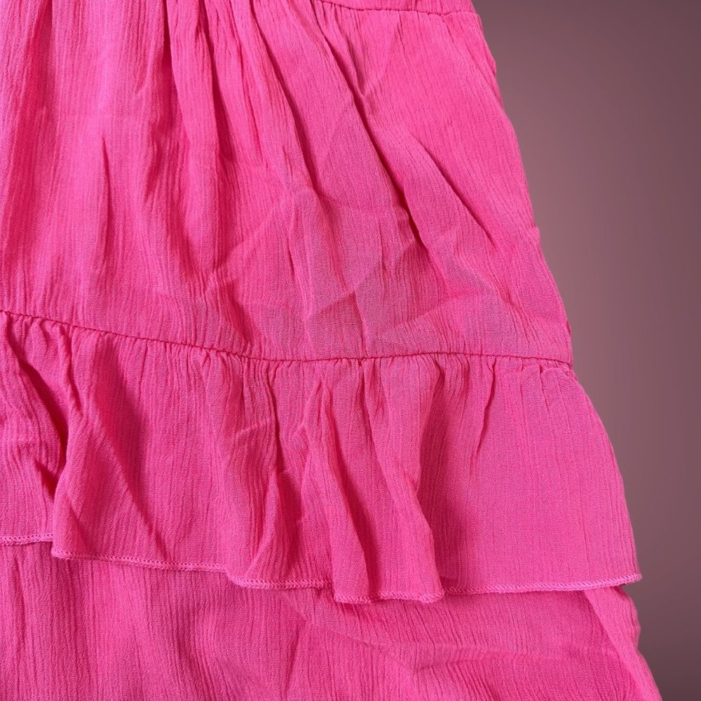 143 Story|Halter Long Dress|Plus 1XL|Coral|Ruffled|Pleated|Lined|Sleeveless - Picture 13 of 16